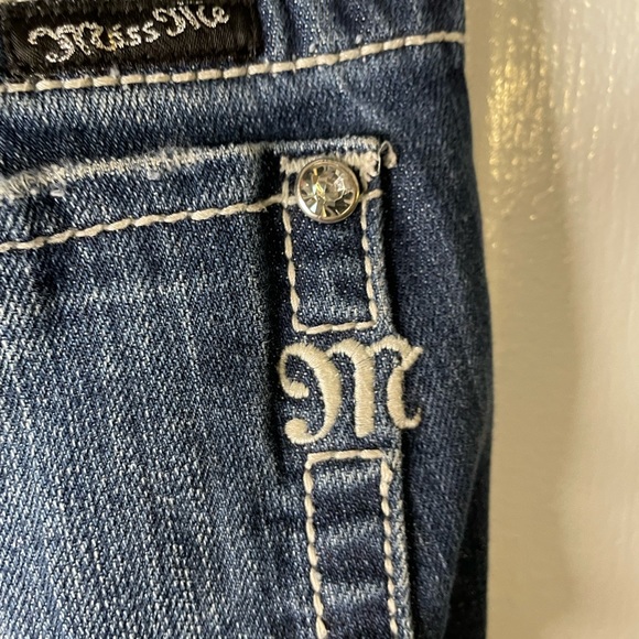 Miss Me Womens Size 27 Lowrise Straight Leg Jeans Blue 3124 - Picture 11 of 14